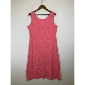 Garden Party K Petite Women 12P Pink Floral Jacquard Asymmetrical Midi Dress